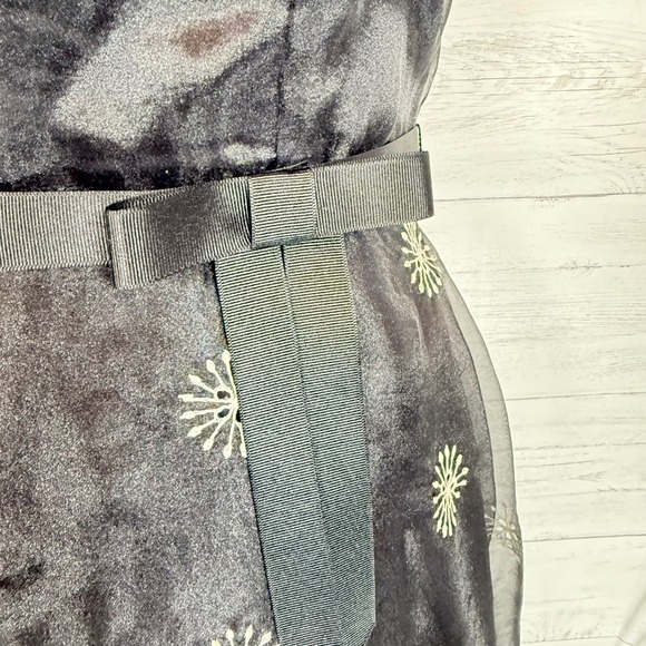 VTG Laundry Shelli segal y2k Organza Embroidered Starburst Cocktail Dress size 8 - Picture 12 of 14